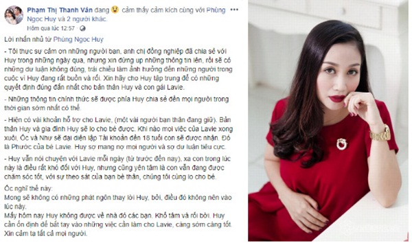 Tình tin đồn Phùng Ngọc Huy liên tục lên tiếng, Ốc Thanh Vân nhắc nhở: Không cần ai phát ngôn thay!-1