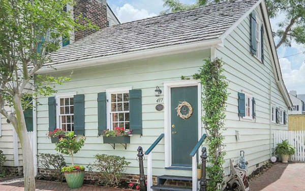 Ngôi nhà cấp 4 đẹp quyến rũ với ngoại thất màu xanh | Tin tức Online