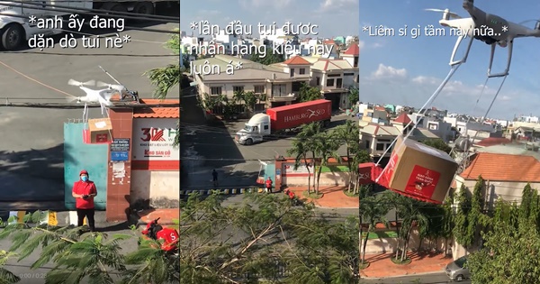 Giao hàng thời Covid-19, shipper đầu tư hẳn flycam đắt đỏ nhưng gây cười nhất lại là lời nhắn ngọt ngào từ khách nữ-1