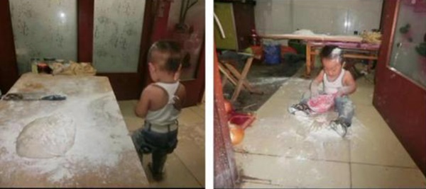 Bà nội thiếp đi ngủ trưa một lúc, tỉnh dậy đã thấy cả căn bếp tan hoang, nhưng câu nói của đứa cháu khiến bà không thể tức giận-3