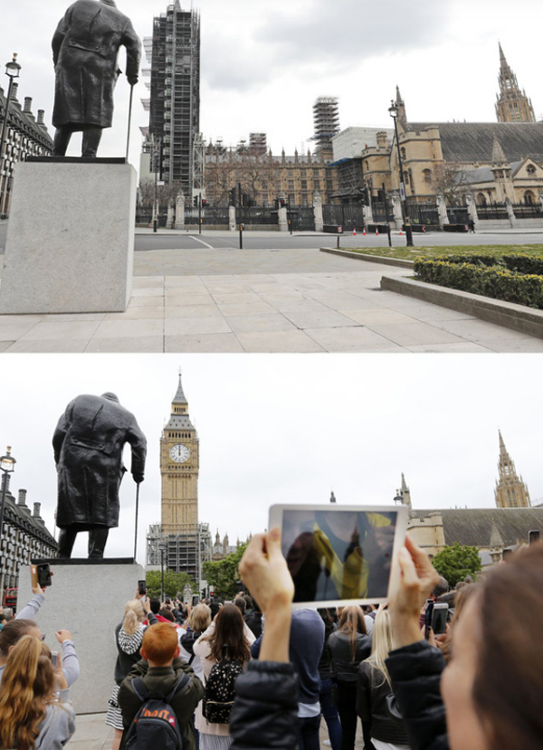 Loạt ảnh Before - After cho thấy London vắng lặng đến siêu thực sau lệnh phong tỏa để chống dịch Covid-19-8