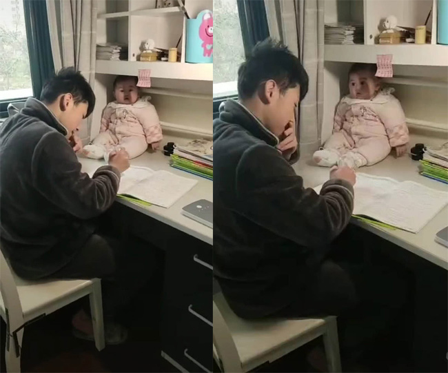 Không làm được bài tập cô giao về nhà, anh trai đã làm một việc cực lầy lội còn mặt em gái đầy ngác ngơ tôi là ai và đây là đâu-1