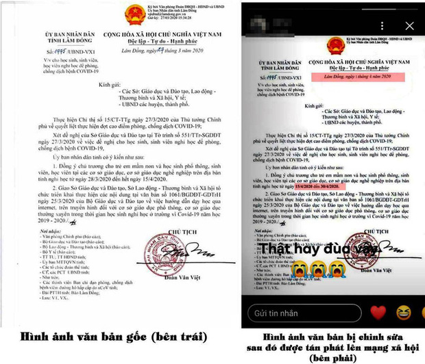 Triệu tập 11 học sinh chỉnh sửa, phát tán văn bản phòng chống dịch Covid-19-2