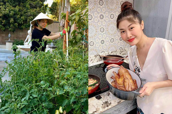 Trốn dịch ở biệt thự Đà Lạt, Phan Như Thảo trổ tài nữ công gia chánh cùng chồng-15