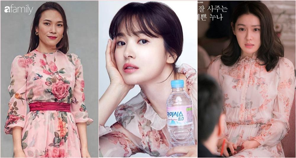 Cùng một kiểu váy hack tuổi: Song Hye Kyo thì được khen, Mỹ Tâm lại bị chê hơi sến-7