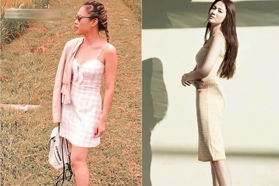 Cùng một kiểu váy hack tuổi: Song Hye Kyo thì được khen, Mỹ Tâm lại bị chê hơi sến