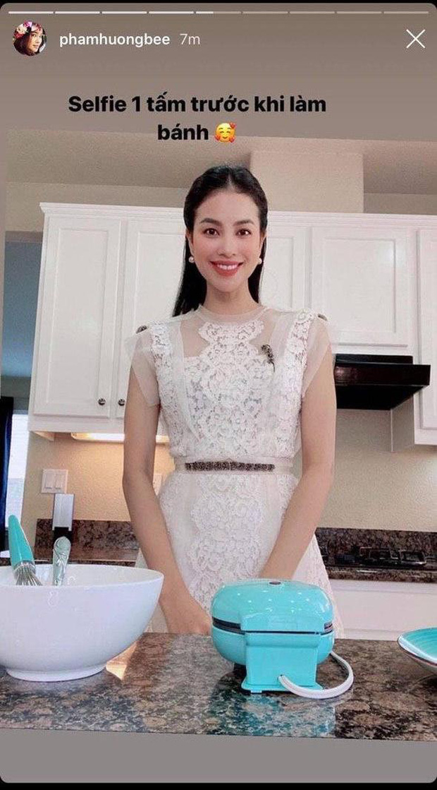 Thánh soi bắt quả tang” chi tiết sai sai trong ảnh sống ảo của Phạm Hương, chính căn bếp vô tình nói lên tất cả-1