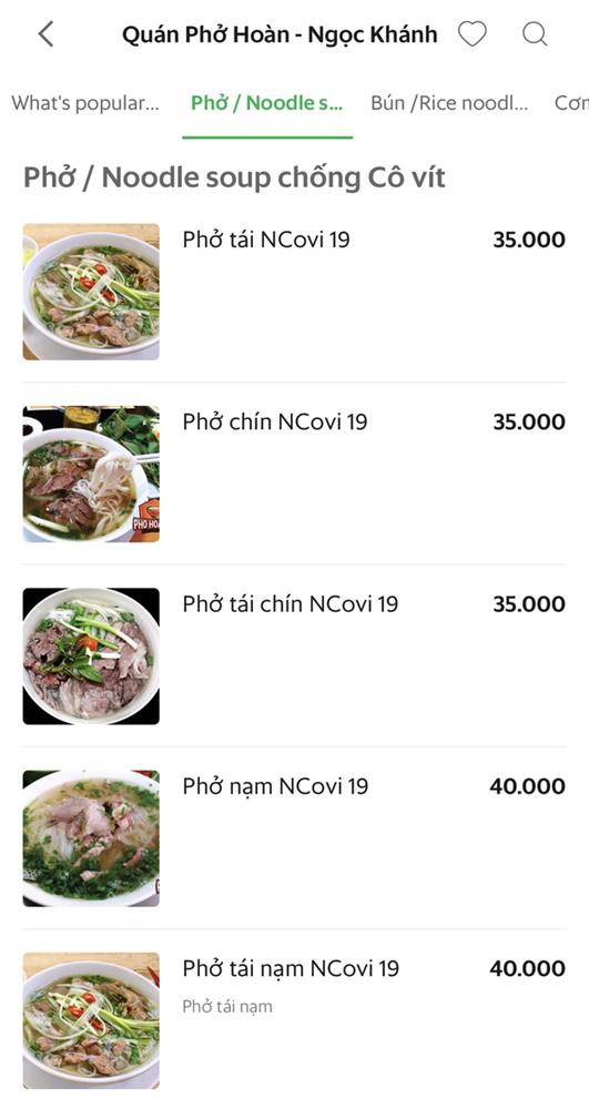 Có hẳn một list bún, phở, bánh cuốn đủ cả vẫn miệt mài ship cho bà con nghỉ dịch ở nhà: muốn ăn gì cũng có nhé!-2