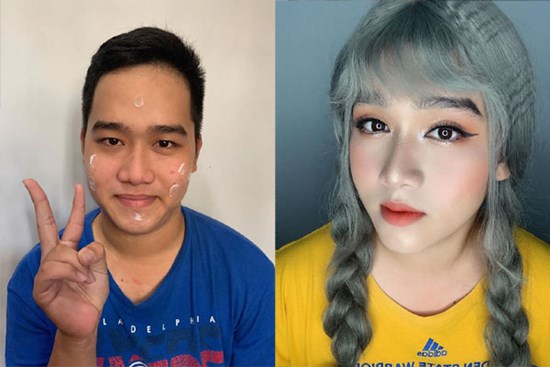 Nghỉ dịch sợ quên nghề, cô gái lôi người yêu ra trang điểm sương sương và cái kết đáng trầm trồ!