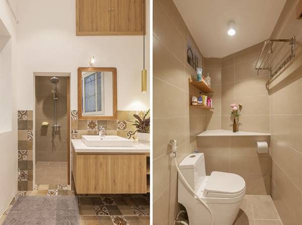 Nhà ống 3 tầng lột xác sau cải tạo, ban công thành khu bếp tuyệt đẹp-10