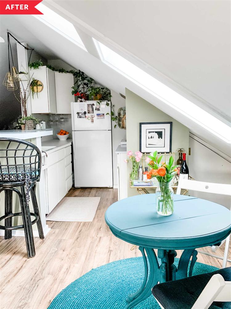 Căn phòng áp mái rộng 74.3m² lộn xộn và tẻ nhạt đẹp bất ngờ sau khi tu sửa-2