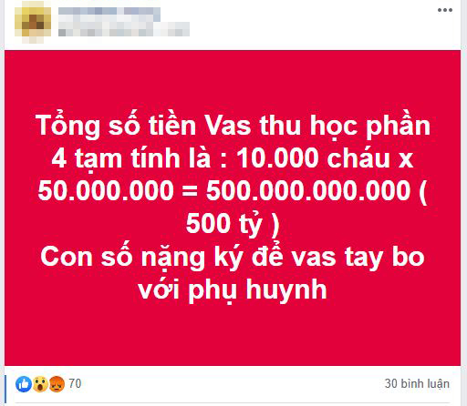 Từ bức xúc vì Trường Quốc tế thu học phí cả trăm triệu dù tiền trước đó chưa dùng đến, phụ huynh làm các phép tính rồi giật mình với những con số biết nói-1