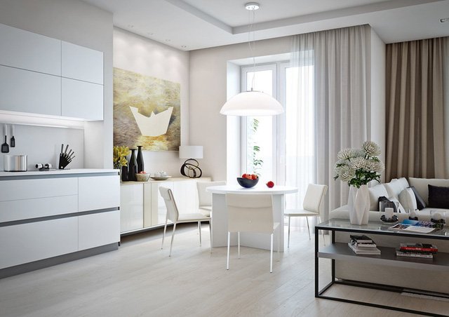 Những mẫu phòng khách liền kề nhà bếp được ưa chuộng nhất hiện nay-8
