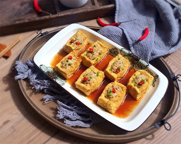 Tuyệt chiêu khiến đậu phụ nhồi thịt vừa ngon lại thơm mềm ai ăn cũng thích-6
