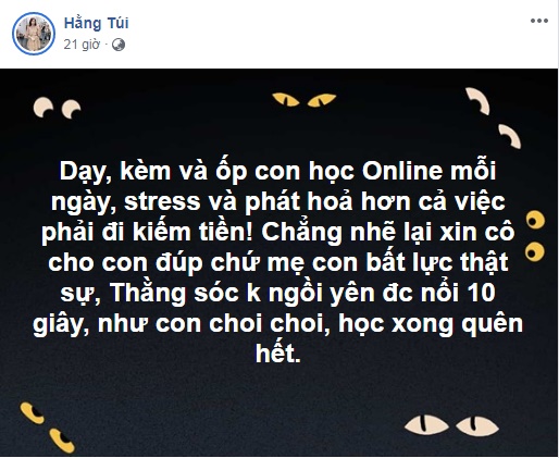 Quá stress vì kèm con học online, Hằng Túi đau đầu nghĩ đến giải pháp xấu nhất nhưng ai nấy nghe xong đều phì cười-2