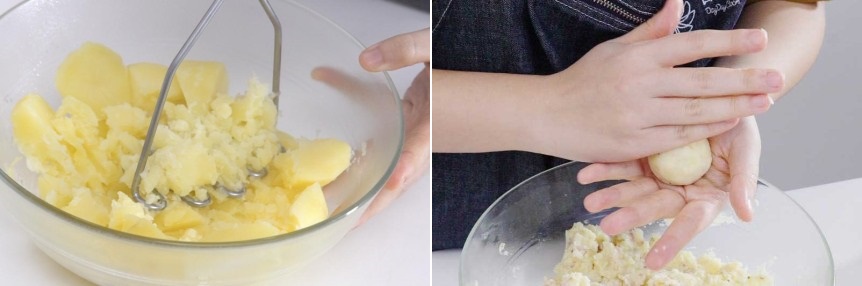 Bữa sáng nóng hổi với món bánh khoai tây viên phô mai siêu ngon-2