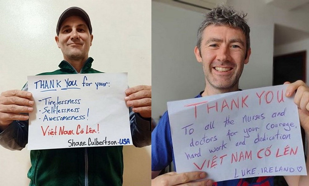 Người nước ngoài ở Việt Nam đồng loạt gửi thông điệp ý nghĩa giữa đại dịch Covid-19: Cảm ơn đã giúp cho chúng tôi được an toàn-4