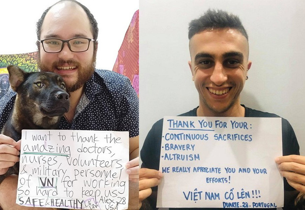 Người nước ngoài ở Việt Nam đồng loạt gửi thông điệp ý nghĩa giữa đại dịch Covid-19: Cảm ơn đã giúp cho chúng tôi được an toàn-6