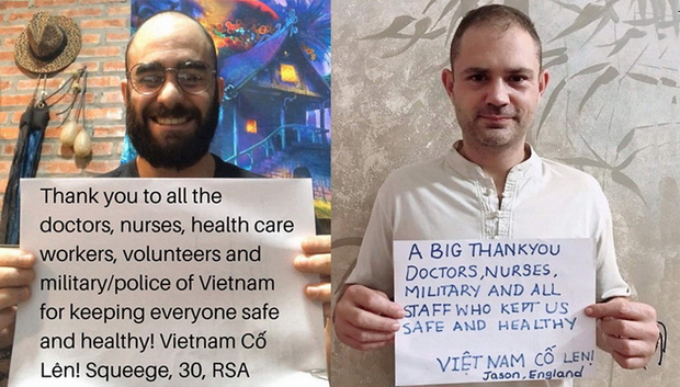 Người nước ngoài ở Việt Nam đồng loạt gửi thông điệp ý nghĩa giữa đại dịch Covid-19: Cảm ơn đã giúp cho chúng tôi được an toàn-12