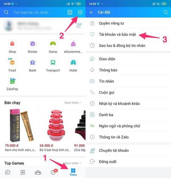 Cách đăng xuất tài khoản Zalo và Facebook từ xa-2