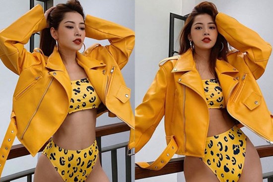 Chi Pu lại thiêu đốt ánh nhìn với bộ bikini da beo chỉ 500 nghìn đồng