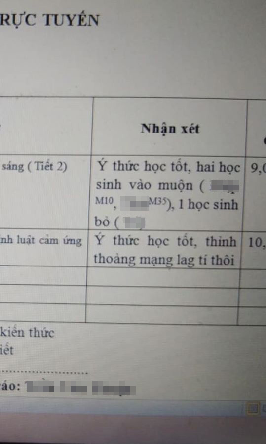 Học online cũng không thoát kiếp nạn bị ghi sổ đầu bài, đám nhất quỷ nhì ma bị thầy giáo nhận xét ý thức siêu lầy như này-1