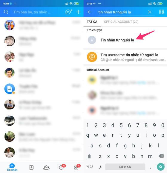 Cách xem tin nhắn chờ trên Zalo-1