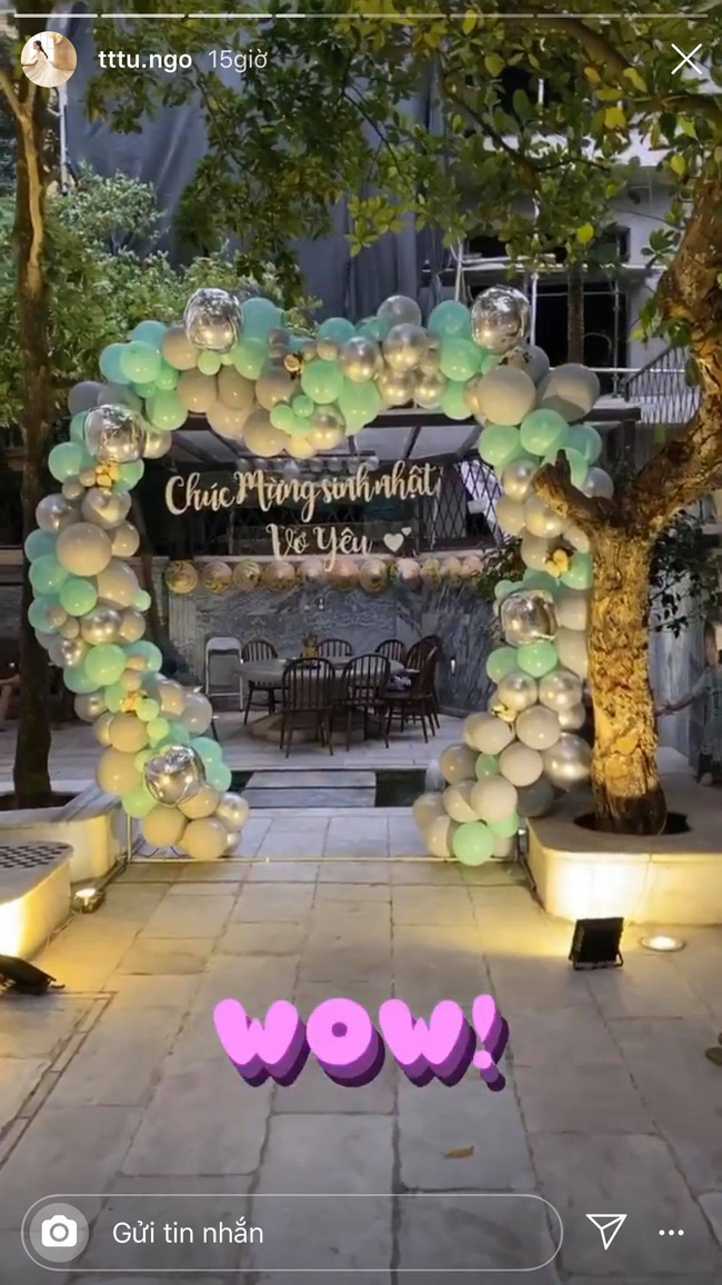 Á hậu Thanh Tú bất ngờ khi được ông xã đại gia tự tay làm điều này trong sinh nhật-1