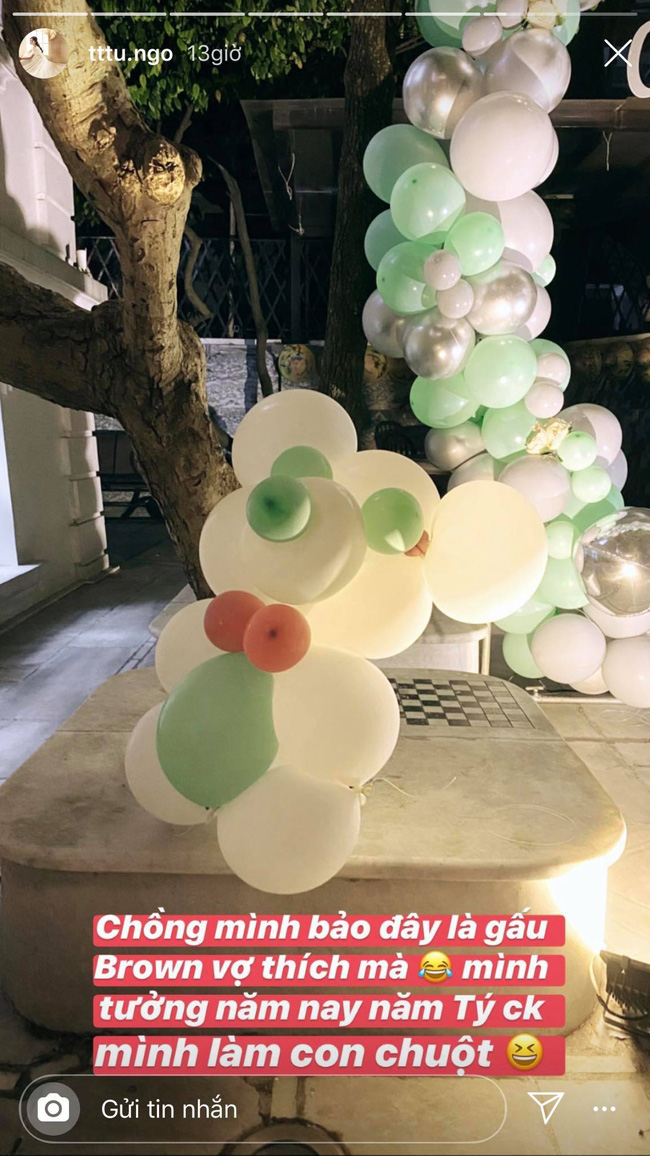 Á hậu Thanh Tú bất ngờ khi được ông xã đại gia tự tay làm điều này trong sinh nhật-2