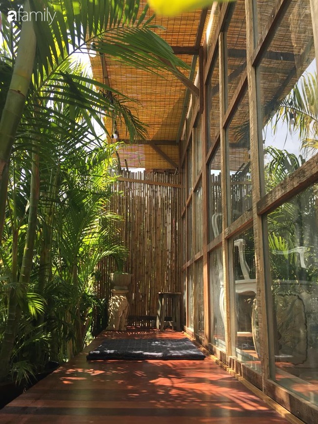 Ngó căn nhà sàn 28m² tự làm giữa Sài Gòn tấp nập vẫn ngập tràn ánh nắng, toàn màu xanh cỏ cây ngoài hiên nhà với chi phí chưa đến 100 triệu đồng-9