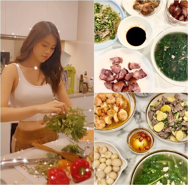 Biệt đội trai chưa vợ, gái chưa chồng showbiz Việt hóa đầu bếp đỉnh cao mùa dịch-7