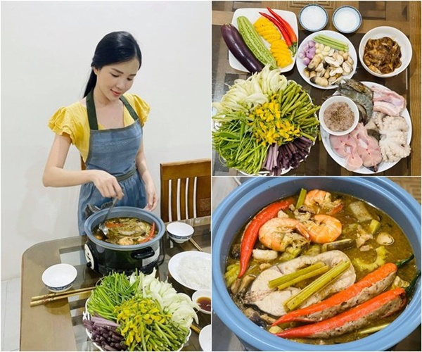Biệt đội trai chưa vợ, gái chưa chồng showbiz Việt hóa đầu bếp đỉnh cao mùa dịch-9