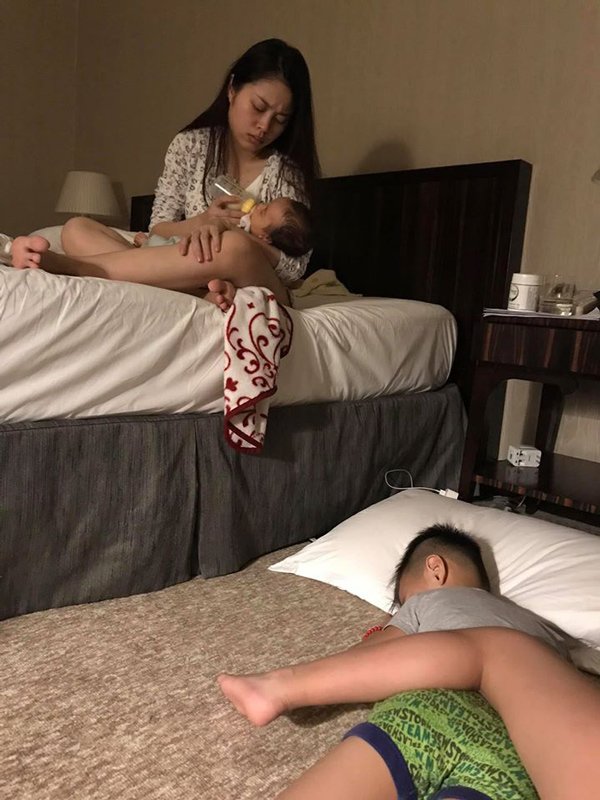 Chồng đăng cảnh sau sinh của Hằng Túi: Đầu bù tóc rối, tức giận đến mức tát chồng-2