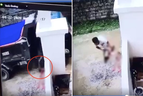 Phẫn nộ clip lùi xe cán trúng cháu bé, nam tài xế nhẫn tâm bê xác phi tang rồi dùng cát xoá vết máu