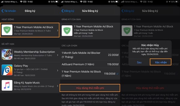 2 cách hủy chương trình dùng thử ứng dụng trên iOS để tránh bị trừ tiền oan-4