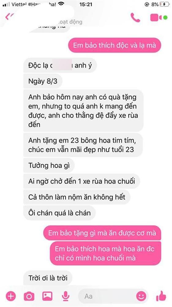 Cô gái khóc thét đòi chia tay vì thường xuyên nhận những món quà khó đỡ từ bạn trai, dân mạng xem xong liền phán: Quyết định đúng, chẳng oan!-3