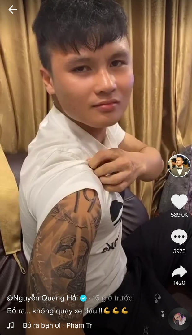 Quang Hải khoe hình xăm mới cực ngầu và lời khẳng định: Không quay xe đâu-1