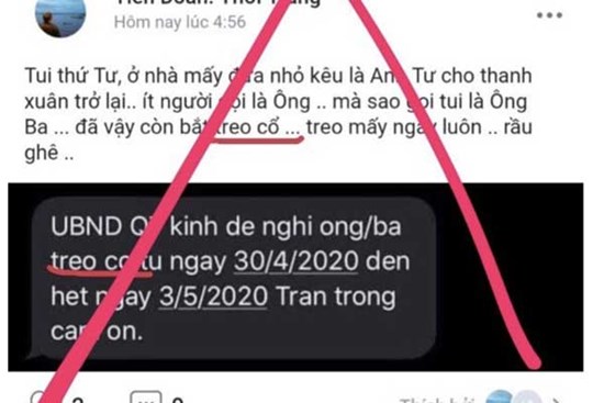 TP.HCM: Thông tin UBND quận 7 nhắn tin yêu cầu người dân 