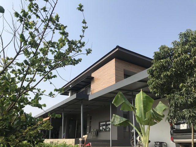 Biệt thự con trai xây tặng bố mẹ đẹp lạ giữa cánh đồng lúa chín ở Hà Tĩnh-3