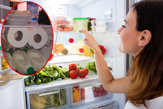 Thấy vợ bỏ cuộn giấy vệ sinh vào tủ lạnh, chồng tưởng