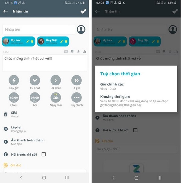 Thủ thuật hẹn giờ để smartphone tự động gửi tin nhắn, tạo cuộc gọi ảo-2