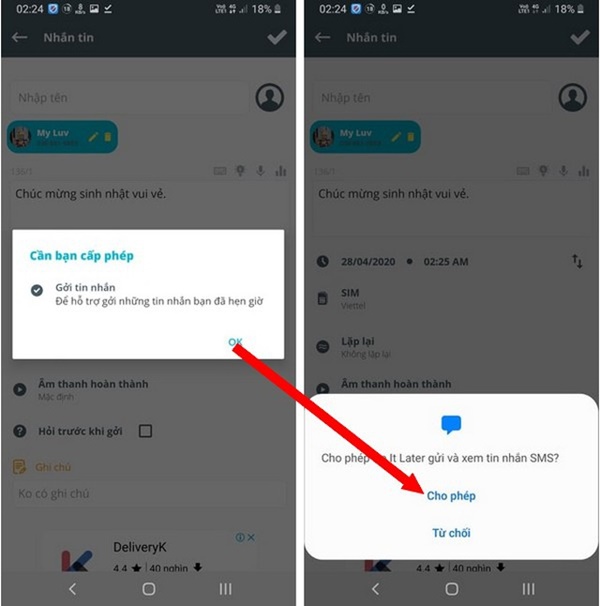 Thủ thuật hẹn giờ để smartphone tự động gửi tin nhắn, tạo cuộc gọi ảo-3