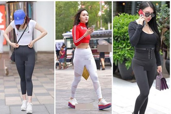 Trời nóng lên, chị em lại khiến người đối diện 'nóng mắt' với mốt quần bó chịt 'vùng cấm địa'
