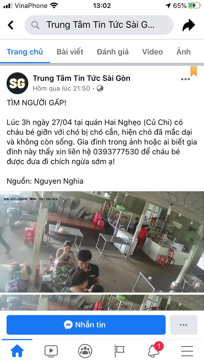 Hàng trăm người truy tìm cháu bé bị chó dại cắn và cái kết có hậu-2