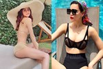 Học sao Việt phối bikini cùng áo choàng-9