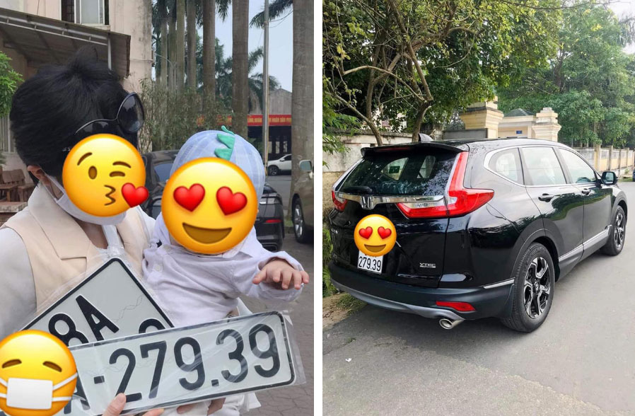 Em bé thay bố bấm biển xe ô tô, không ngờ lại mang về kết quả cực độc khiến nhiều người phải ao ước-2