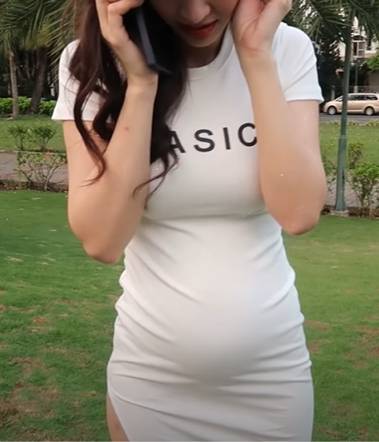 Mặc váy bó mà vẫn gợi cảm, Đông Nhi khoe cận cảnh bụng bầu tròn lẳn ở tháng thứ 3 thai kỳ-2