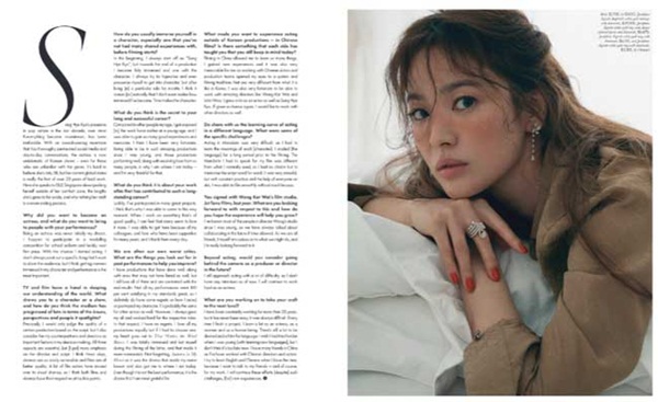 Bài phỏng vấn độc quyền của Song Hye Kyo trên tạp chí nổi tiếng: Phải chăng đang ẩn ý hé lộ nguyên nhân yêu nhanh, cưới gấp, ly hôn vội vàng với Song Joong Ki?-2