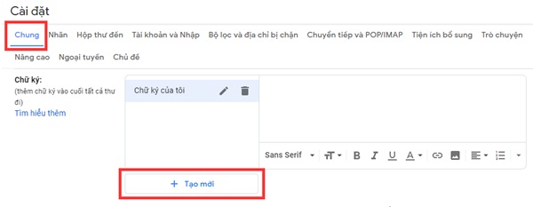 Cách tạo nhiều chữ ký trên Gmail bằng công cụ có sẵn của Google-3
