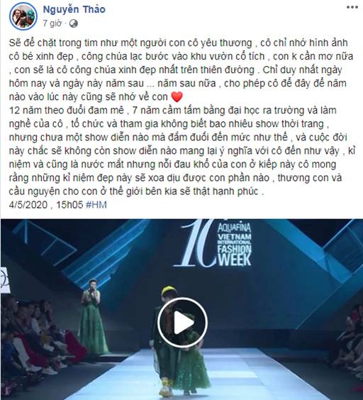 Bé Hà My - mẫu nhí 4 tuổi bị ung thư từng được hoa hậu HHen Niê bế trên sàn catwalk khiến bao người rơi nước mắt đã qua đời-6
